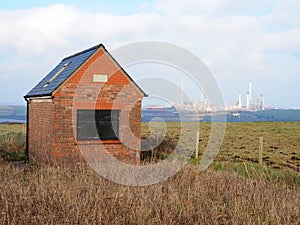 The Old Telephone Exchange Building in Angle, Pembrokeshire, Wales - Decommissioned