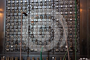 Old telephone switchboard