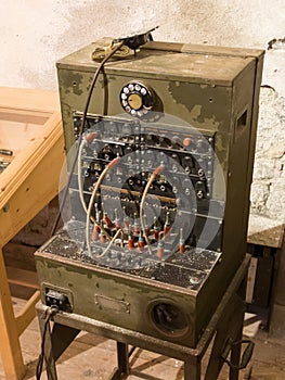 Old Telephone Switchboard close up