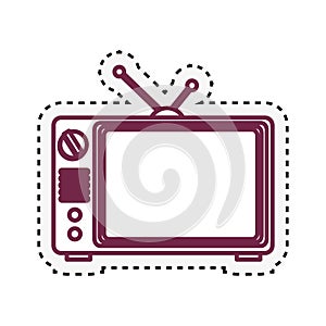 old television isolated icon