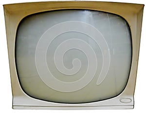 Old Television Screen Isolated