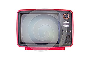 Old televition on white