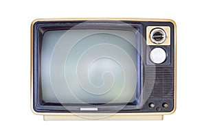 Old televition on white