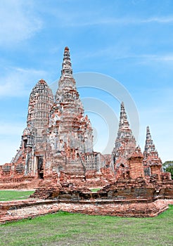 Old Temple of Ayuthaya Province( Ayutthaya Historical Park )Asia Thailand