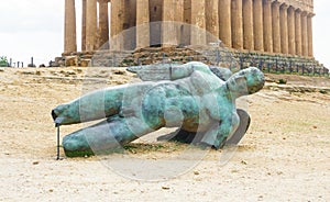 Old temple Concord, Valley of temples, Agrigento, Sicily