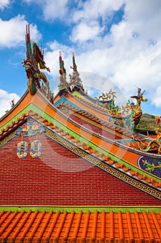 Old temple in Jiufen, Taiwan