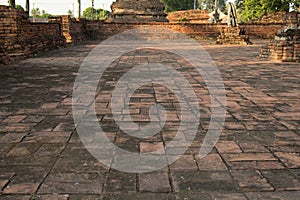 Old Temple, Old Pagoda buddha in Thai temple Wat Thai Phichit