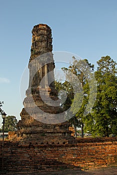 Old Temple, Old Pagoda buddha in Thai temple Wat Thai Phichit