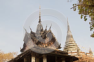 The old Temple, Phitsanulok, Thailand.