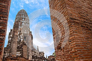 Old Temple Wat of Ayutthaya Province in Ayutthaya Historical Park, Thailand