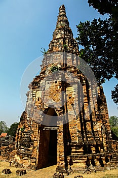 The Old Temple. Wat Chai-Watthanaram(Ayutthaya Historical Park), Thailand. photo