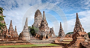 Old Temple wat Chaiwatthanaram of Ayuthaya Province( Ayutthaya Historical Park )Asia Thailand