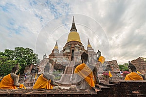 Old temple at Wat Yai Chai Mongkol