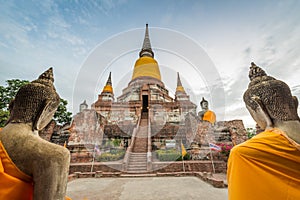 Old temple at Wat Yai Chai Mongkol