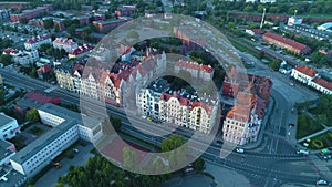 Old Tenement Houses Torun Stare Kamienice Aerial View Poland