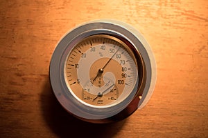 Old termometer and barometer