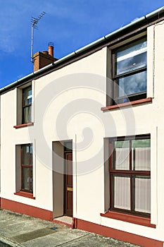 Old terraced town houses in Pembrokeshire Wales