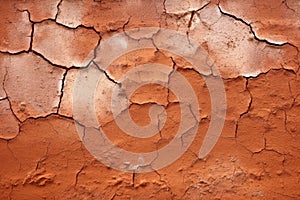 An old terracotta stone wall background texture in brown tones