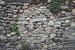Old texture of the stone wall