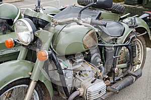 Old (60-70th) military motor bike