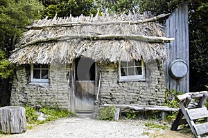 Old Thatched Workmans Hut photo