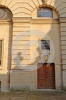 Old theatre door, Oxford, England photo