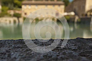 Old thermal baths in Bagno Vignoni, Tuscany