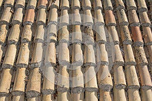 Old tile roof