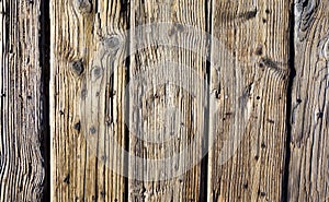 Old Timber Planks with Knots Background, Grunge Backdrop