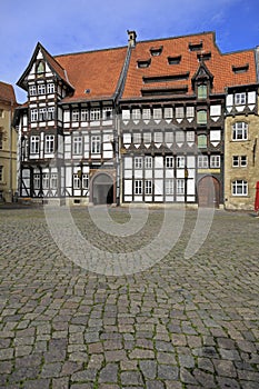 Old timbered houses in Braunschweig