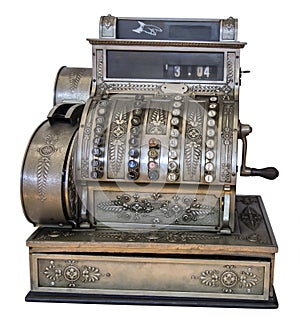 Old-time cash register
