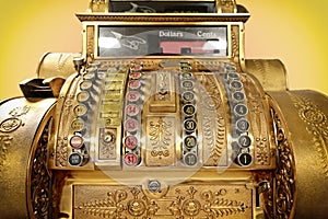 Old-time cash register