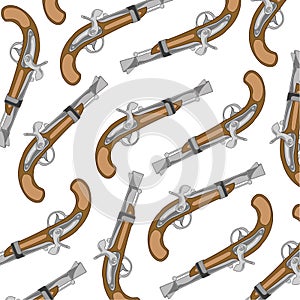 Old-time fusil pattern