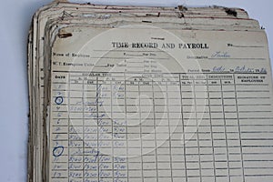 Old Time Record and Payroll