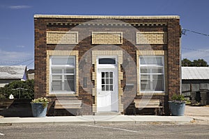 Old-time storefront in Big Springs,