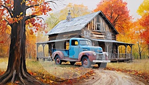 Old-Time Truck by Countryside Home