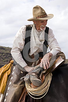 Old Timer Western Cowboy Roper