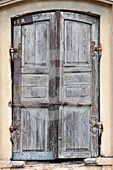 Old timeworn doors.