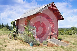 Old Tool Shed Red Barn