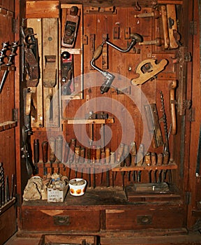 Old tools cabinet