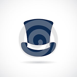 Old top hat vector icon