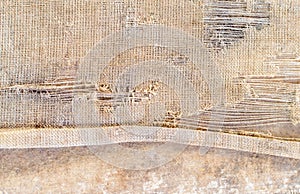 Old torn sacking texture