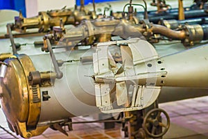 Old torpedo launcher tube from a warship. Submarine torpedo tubes are general-purpose launchers, and are often also capable of dep