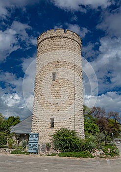 Old tower of Camp Okaukuejo at the Etosha Nationalpark in northern Namibia