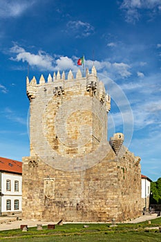 old tower, castle ruins, medieval structure.It was built by Dom Dinis in the 14th Century. Chaves, TrÃ¡s-os-Montes, Portugal