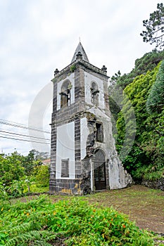 Old tower of SÃ£o Mateus church, Urzelina mystery and access. SÃ£o Jorge Island-Azores-Portugal photo