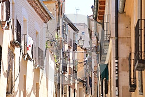 Old town alleyway cityscape Segovia Spain