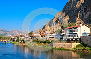 Old town of Amasya, Central Anatolia, Turkey photo