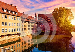 Old town architecture, Nurnberg, Germany