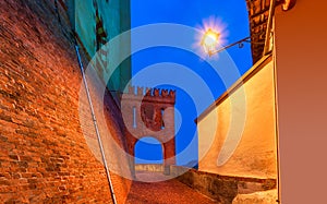 Old town of Barolo, Italy.